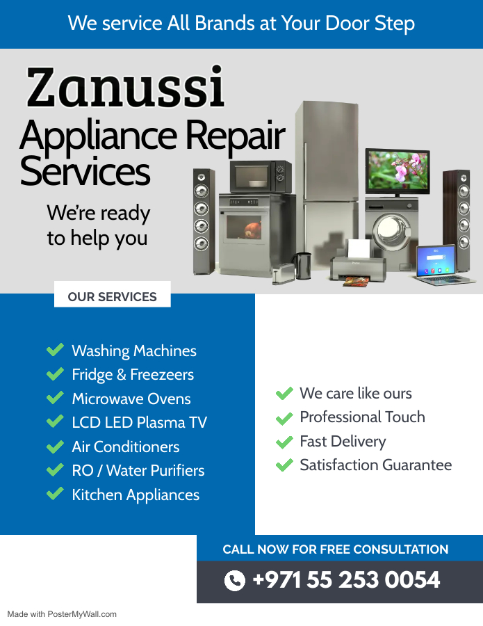 zanussi washing machine repair in Dubai
